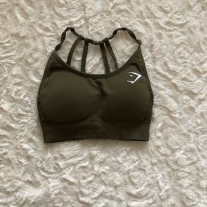 Gymshark Khaki Sports Bra